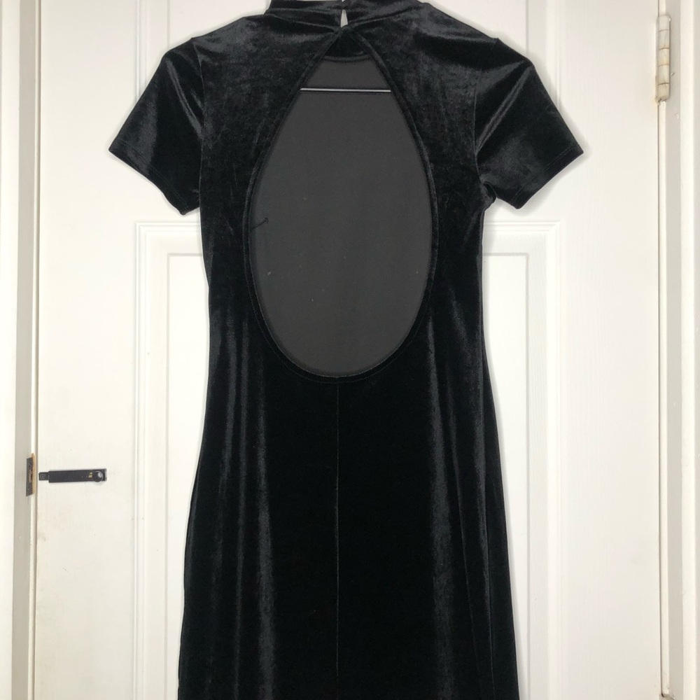 Velvet mini dress